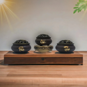 Premium ceramic incense burner – Feng Shui color for personal harmony