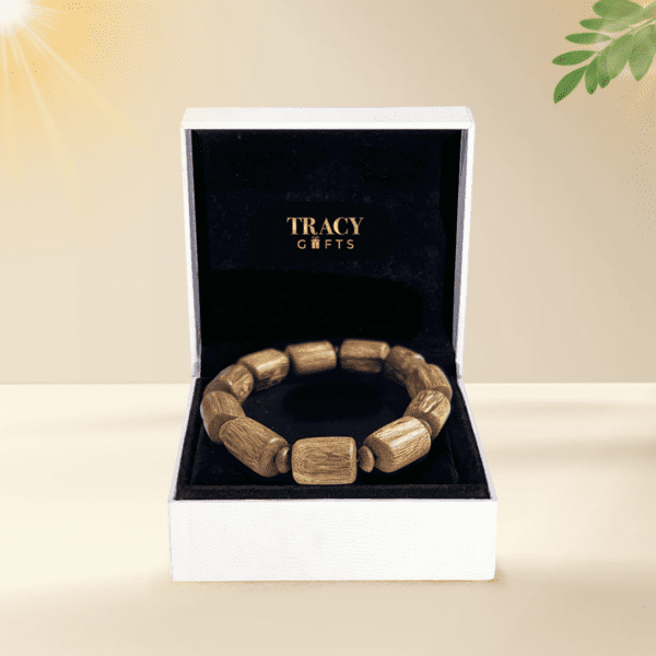 Vòng tay trầm Trúc Thô cao cấp “Minh Trí Tài Lộc” (15 năm tuổi trầm)